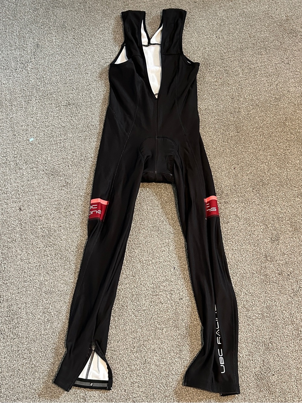 Hincapie Full Length Padded Bib Pants (Size Medium) Black Giant UBC Racing